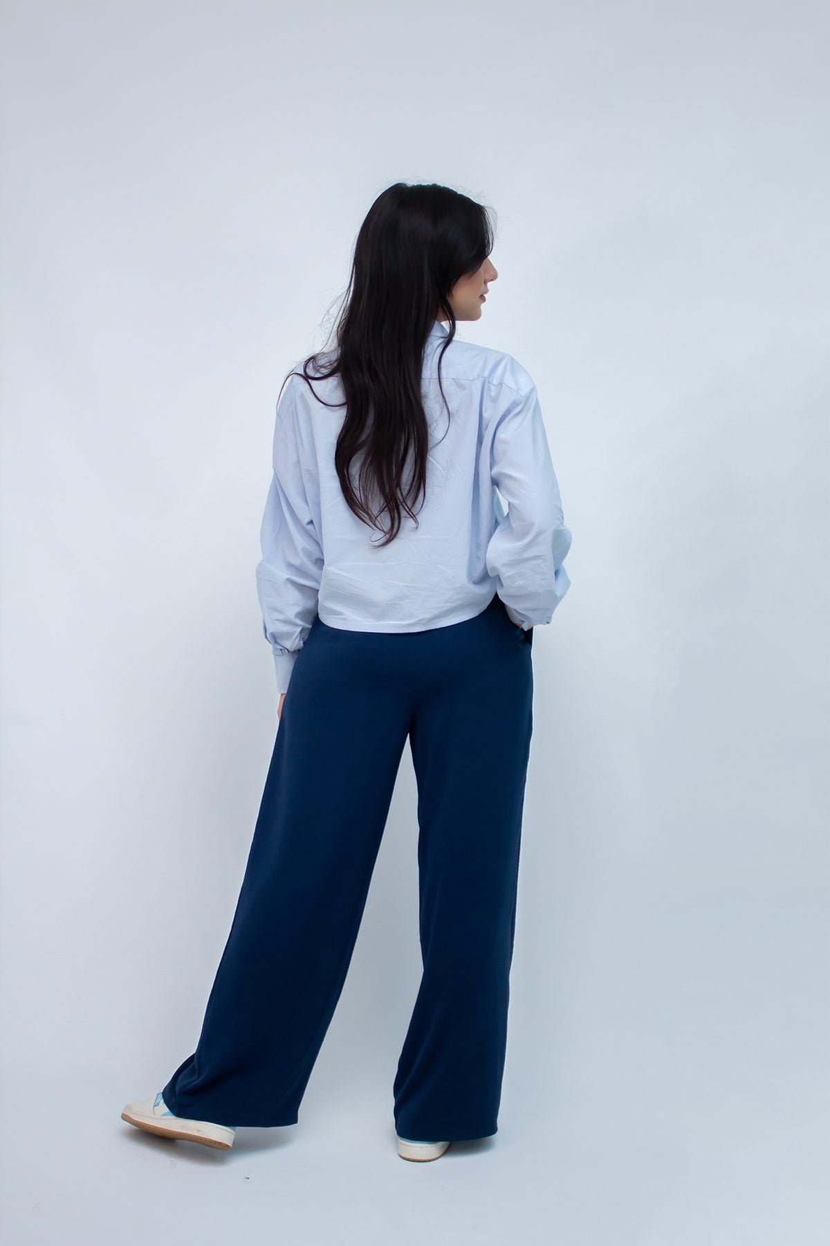 Pantalon Large DORITA Bleu