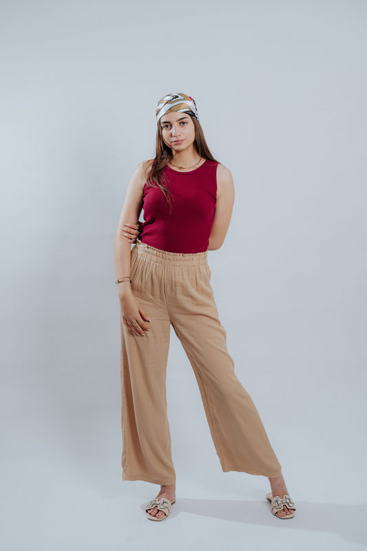 Pantalon DORITA Beige